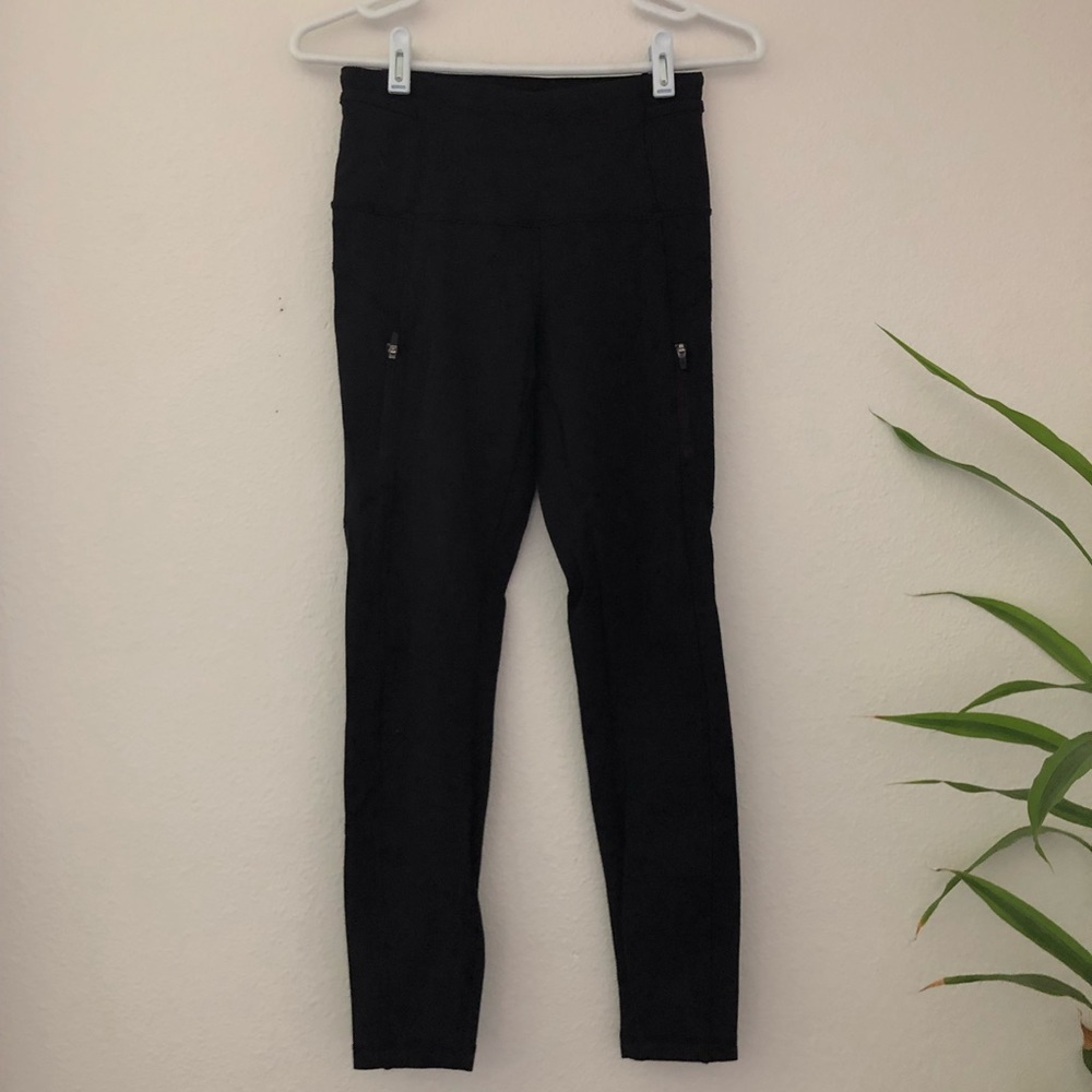 Lululemon Black Running Leggings With Pockets